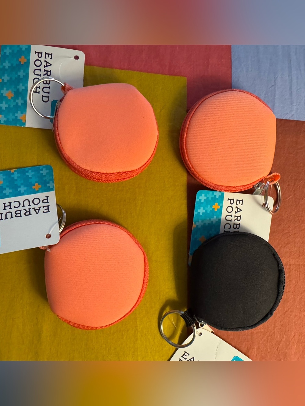 Lot of 4 New Pen+Gear Earbud Pouch Soft Sides